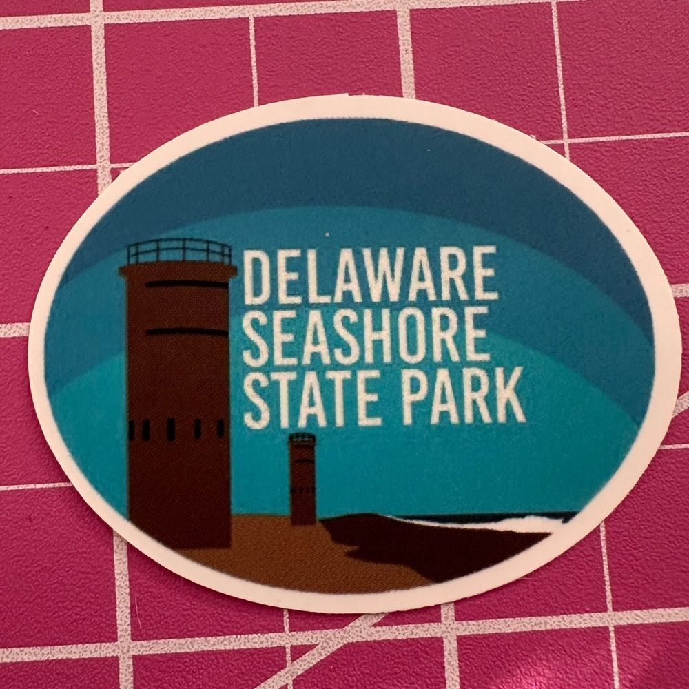 💜13/$13 +Bundle Sticker Sale | Travel Delaware Seashore Waterproof Sticker
